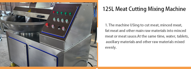 Meat chopping and mixing machine